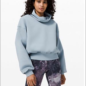 Lululemon Light Blue Air Wrap Pullover Sweatshirt